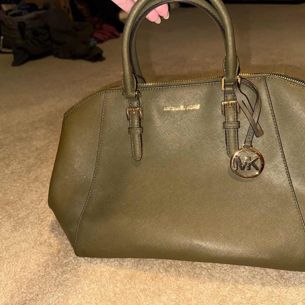 Michael Kors Sage Green Satchel
